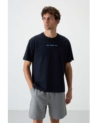TOMMY LIFE - Oversized Printed Crew Neck T-Shirt - Lyst