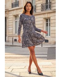 Roman - Petite Paisley Button Down Dress - Lyst