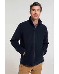 Mountain Warehouse - 'Bernard' Fleece Sweater With Pockets Windproof Breathable Coat - Lyst