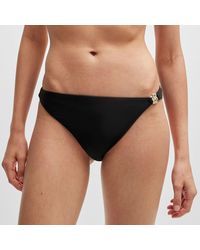 BOSS - Dames Double B Monogram Geheel Gevoerde Bikinibroek In Zwart - Lyst