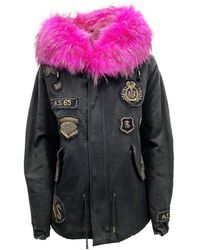 As65 - Canvas Versierde Parka Jas - Lyst