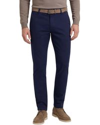 Meyer - Katoenen Broek Bonn Flatfront - Lyst