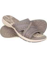 Mountain Warehouse - 'Crest' Slip On Comfort Sliders Casual Cushioned Ladies Open Toe Sandals - Lyst