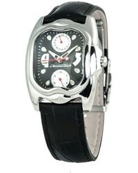 Chronotech - Black Leather Watch - Lyst
