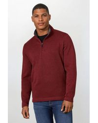 Wrangler - Zip Neck Fleece Sweater - Lyst