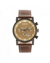 Breed - Ryker Chronograph Leather-Band Watch W/Date - Lyst