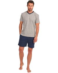 J&j Brothers - Jjbfh5400 Short Sleeve Pajamas - Lyst