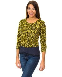 Met - Bolero Effect Jacket With 3/4 Sleeves And Round Neck 10Dga0175 - Lyst