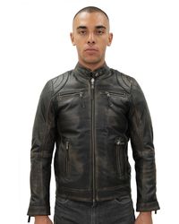 Infinity Leather - Moto Biker Jacket-Taiwan - Lyst