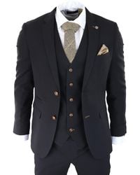 Paul Andrew - 3 Piece Suit Trim Classic Birdseye Vintage Wedding Grooms - Lyst