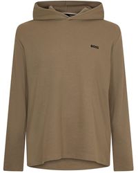 BOSS - Bw Waffle Hoodie, Texture Design - Lyst