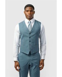 Limehaus - Single Breasted Five Button V-Neck Slim Fit Suit Waistcoat - Lyst