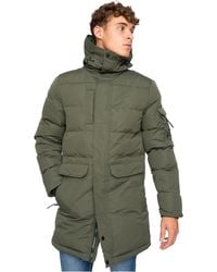 Crosshatch - Milwaka Long Padded Jacket - Lyst