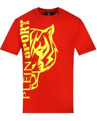 Philipp Plein - Tiger Side Logo T-Shirt Cotton - Lyst