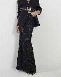 River Island - Maxi Skirt Cornelli Floral Embroidered - Lyst