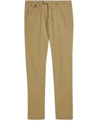 Ted Baker - Genay Slim Fit Smart Tan Trousers - Lyst