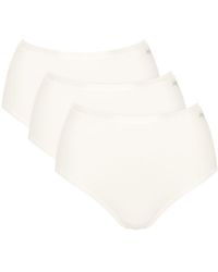 Sloggi - Go Daily Cotton High Waist Briefs (3 Pack) - Lyst