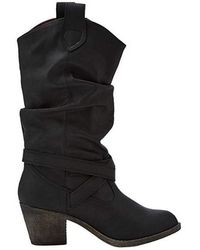 Rocket Dog - Ladies Sidestep Mid-Calf Western Boot - Lyst