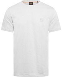 BOSS - Tales T-Shirt With Logo Patch Premium Cotton - Lyst