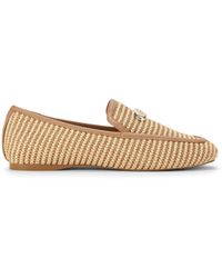 Steve Madden - Ridgeview Raffia Loafers Fabric - Lyst