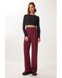 Happiness İstanbul - High Waist Pleated Palazzo Pants - Lyst