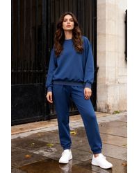 TOMMY LIFE - Oversized Sweatshirt And Elastic Hem Pants Set - Lyst