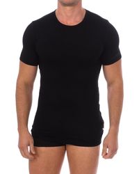 Bikkembergs - Mode Bamboe T-shirt Korte Mouw Bkk1uts03si Man - Lyst