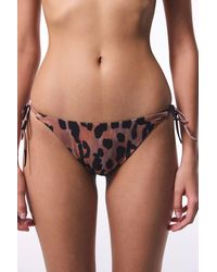 Penti - Low-Waist Leopard Tie Bikini Bottoms - Lyst