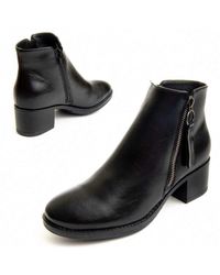 Montevita - Heel Ankle Boot Clasice2 In Black - Lyst
