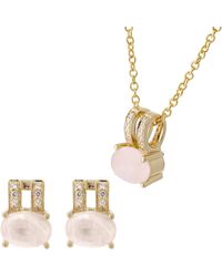 Orphelia - 'Alena' 925 Sterling Set: Chain-Pendant + Earrings - Lyst