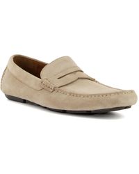 Dune - Bradlay Square-Toe Moccasin Loafers - Lyst