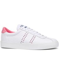 Superga - Ladies 2843 Sport Club S Leather Trainers (/ Candy) - Lyst