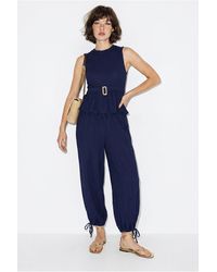 Bianco Lucci - High Waist Wide Leg Two-Piece Coord - Lyst