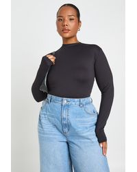 Boohoo - Plus Second Skin Long Sleeve Top - Lyst