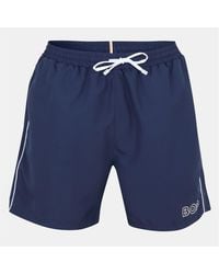 BOSS - Solid Patterned Starfish Swim Short - Lyst
