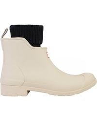 HUNTER - In/Out Chelsea Sock Wellington Boots Rubber - Lyst