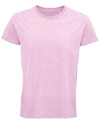 Sol's - Crusader Heather Organic T-Shirt - Lyst