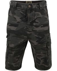KAM Jeanswear - Kam Camo Cargo Shorts - Lyst