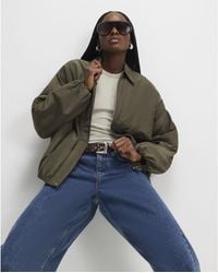 River Island - Jacket Bubble Hem - Lyst