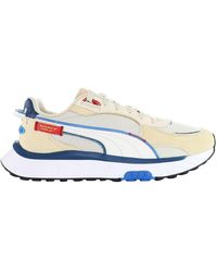PUMA - Wild Rider Displaced Trainers Satin - Lyst
