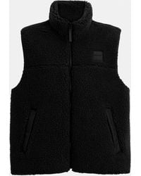 COACH - Novelty Sherpa Vest - Lyst