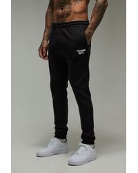 BoohooMAN - Tall Active Training Dept Slim Fit Sweatpants - Lyst