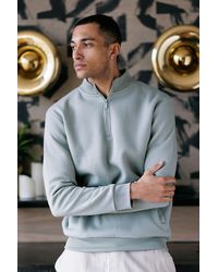 Brave Soul - Funnel Neck 1/4 Zip Sweatshirt - Lyst