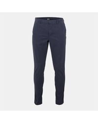BOSS - Kaito3 Solid Patterned Straight Chinos - Lyst