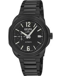 Gevril - Roosevelt Swiss Made Automatic, Sa110 Checker Pattern Dial, Stainless Steel Watch - Lyst