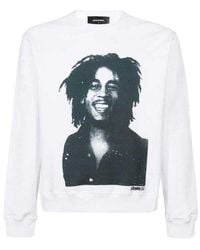 DSquared² - Bob Marley Cool Fit Sweatshirt (wit) - Lyst