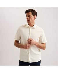 Ted Baker - Short-Sleeve Plain Shirt - Lyst