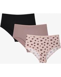 Penti - High-Waist Floral Hipster Briefs, 3-Pack - Lyst
