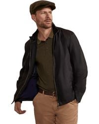 Mountain Warehouse - 'Porthleven' Waxed Harrington Jacket Funnel Neck Everyday Coat Cotton - Lyst
