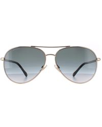 Jimmy Choo - Aviator Dark Gradient Devan/S Metal - Lyst